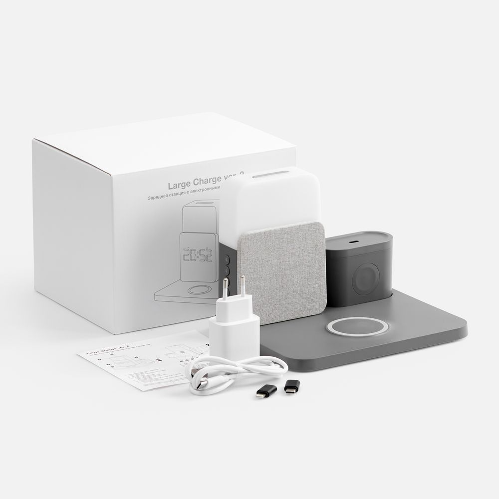 Зарядная станция с часами и подсветкой Large Charge ver.2