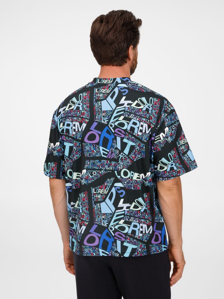 Футболка из бифлекса Morfiss с полной запечаткой на заказ, размер XL/XXL