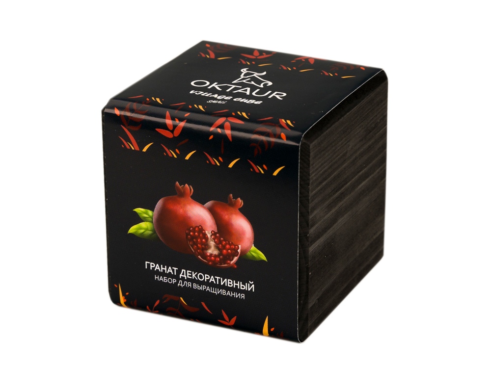 Набор для выращивания Small village cube Гранат комнатный с логотипом OKTAUR | Print Logo
