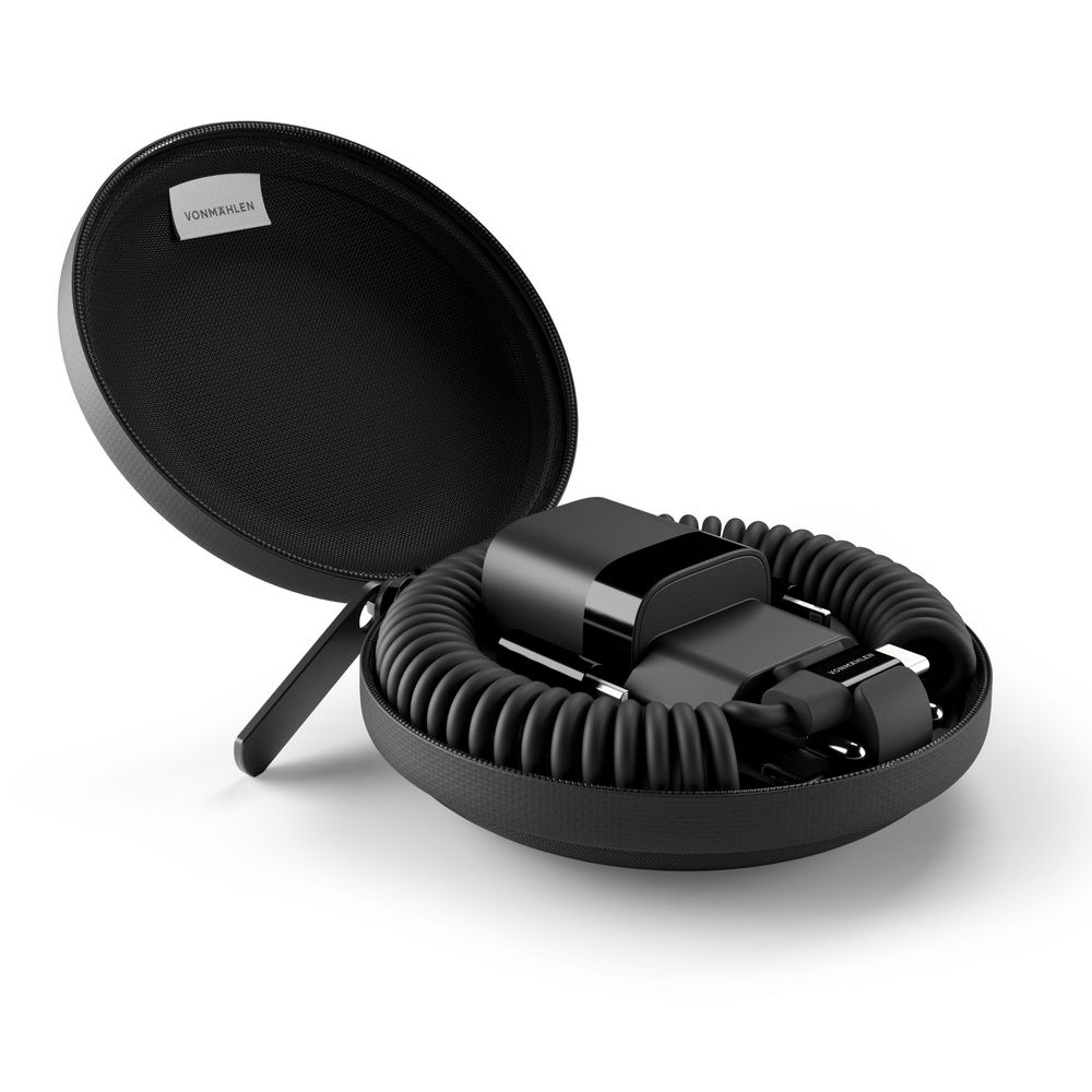 Зарядное устройство Vonmahlen Allroundo GaN — пример нанесения логотипа () | Print Logo