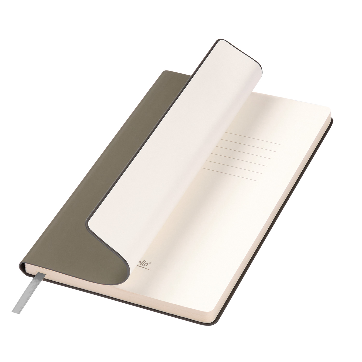 Ежедневник Спарк (Spark) недатированный, белое золото (без упаковки, без стикера) с логотипом Portobello Тренд | Print Logo