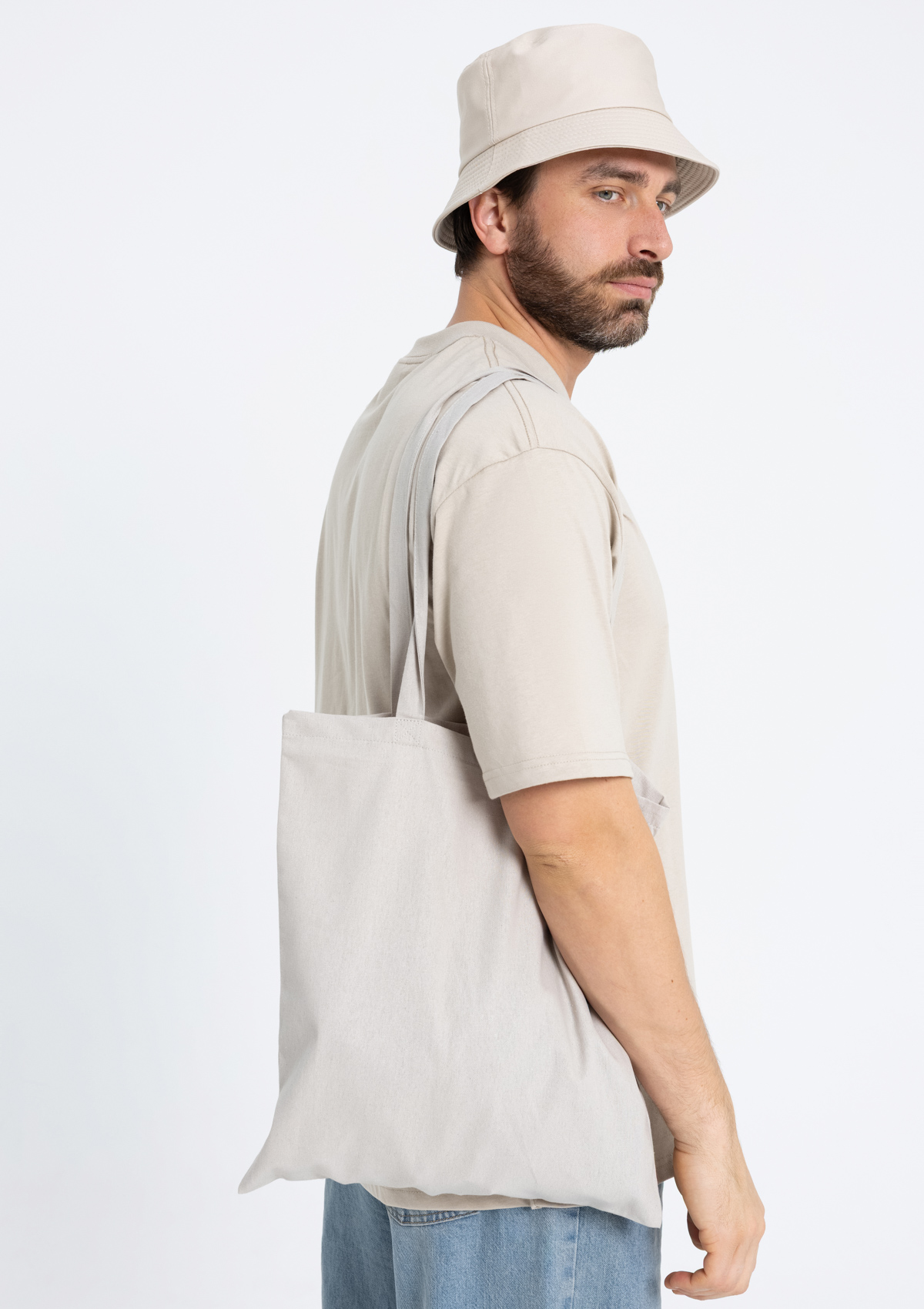 Футболка унисекс оверсайз STAN хлопок 240, 56, Песочный бежевый,  (541)  (48/M)