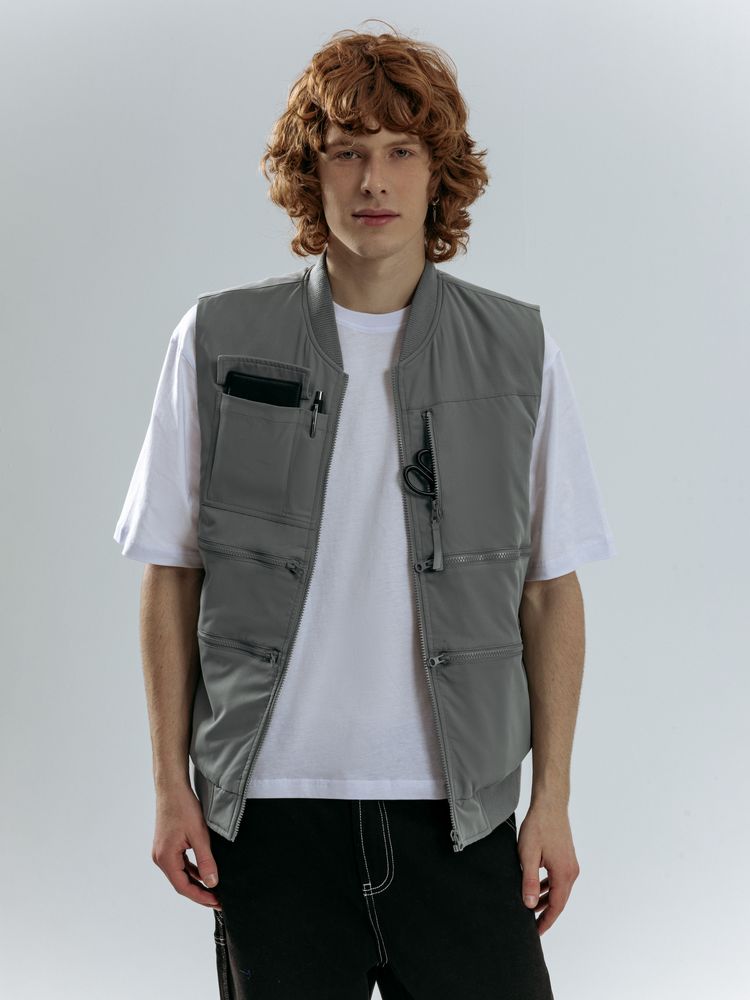 Жилет Hard Work, серый, размер XXL