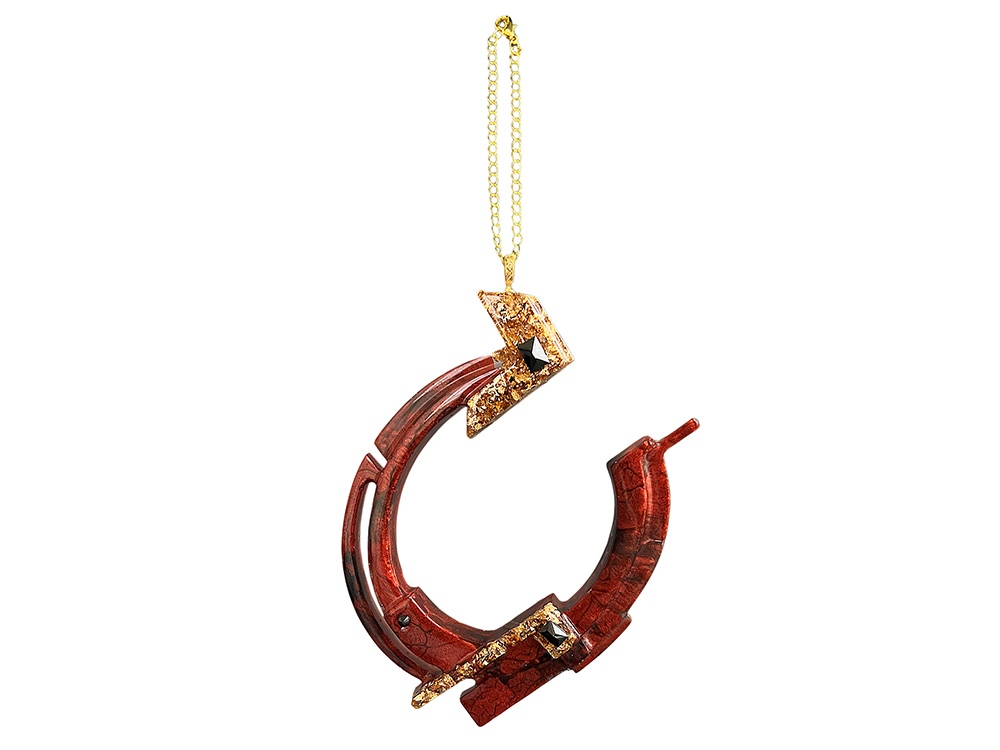 Елочная игрушка Подкова с логотипом  | Print Logo