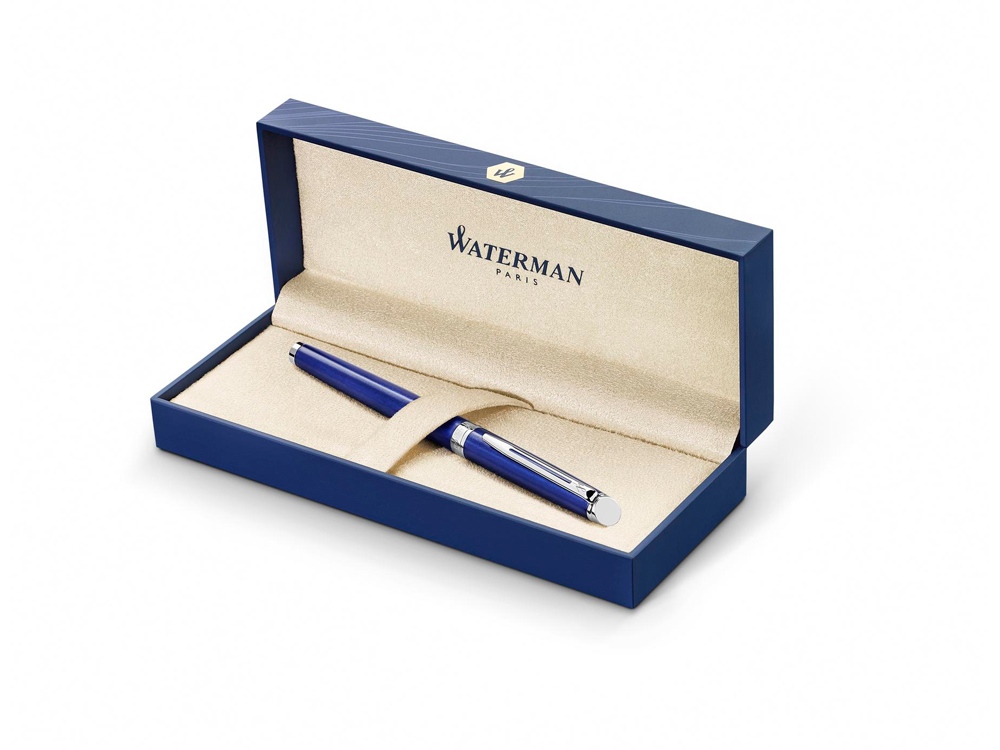 Ручка роллер Waterman Hemisphere Bright Blue CT F, синий/серебристый