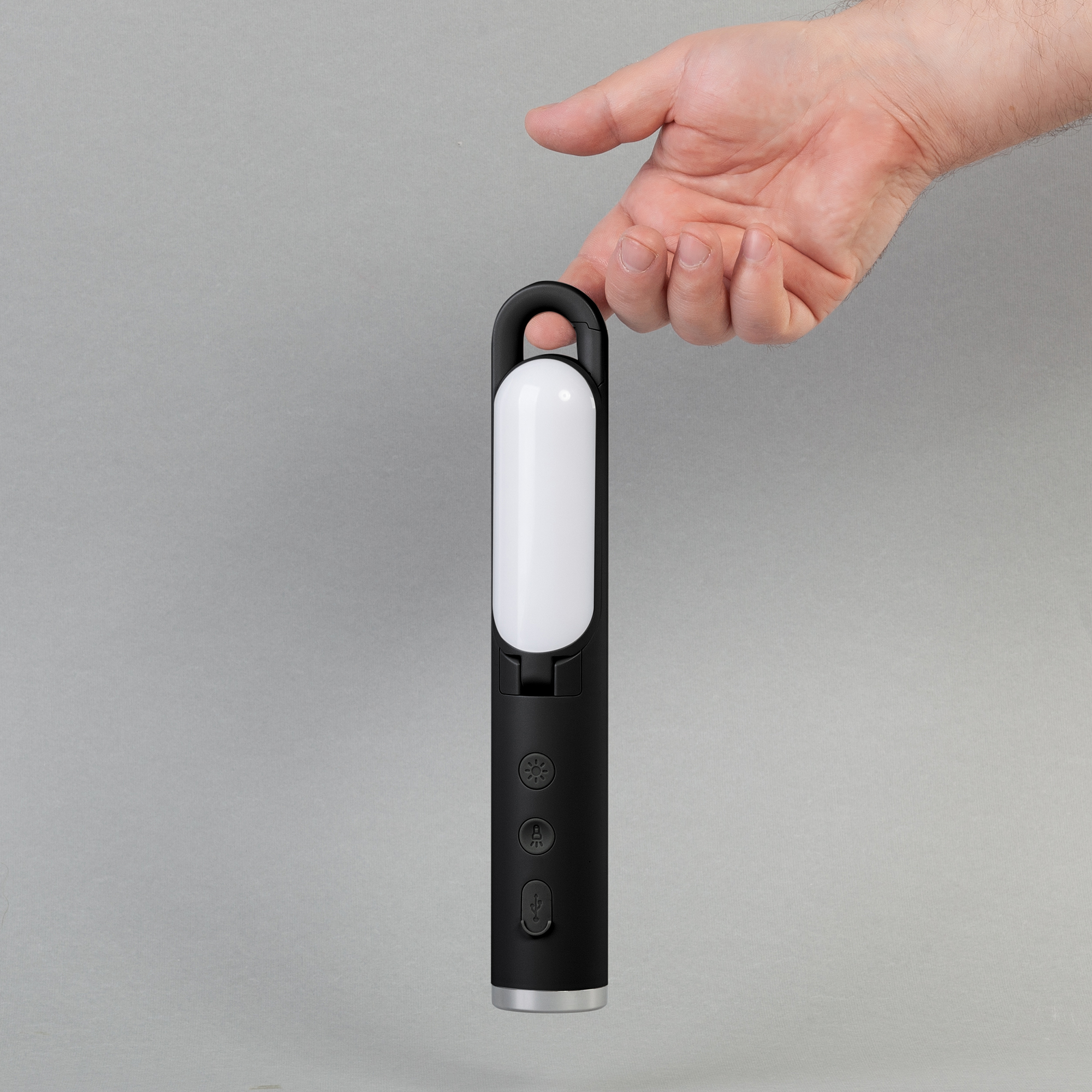 Фонарь-лампа "Torch" туристический, черный, черный