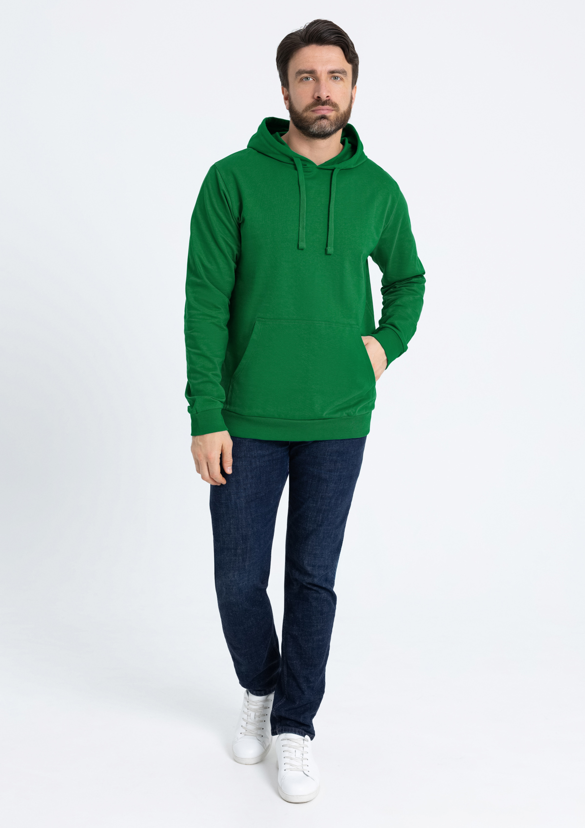 Худи унисекс STAN футер без начёса 260, 23, Зелёный,  (30/1)  (56/XXXL)