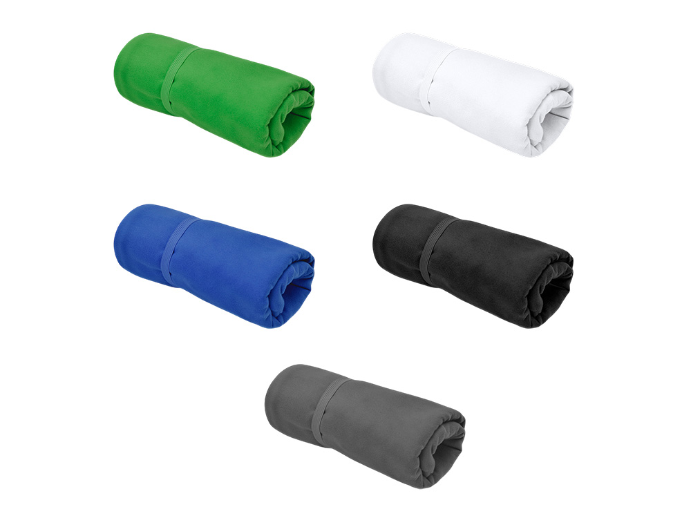 Легкое полотенце Gulpi  из микрофибры RPET с ремешком для складывания, 38*68 см, графит