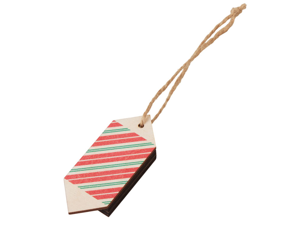 Деревянная подвеска на елку Sweet с логотипом  | Print Logo