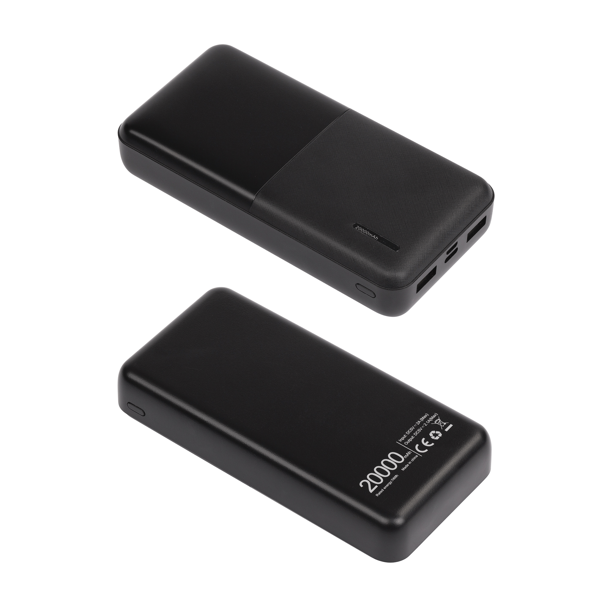 Зарядное устройство "Blackstone" 20000 mAh с кабелем 3 в 1 фото на сайте Print Logo.