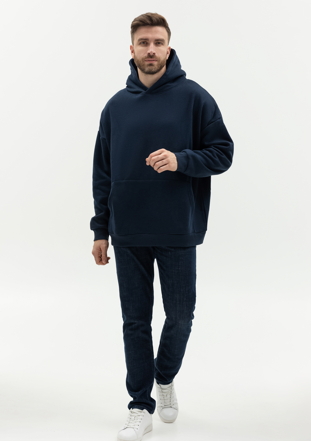 Худи унисекс STAN оверсайз интерсофт 320, 69, Тёмно-синий,  (46)  (46/S)