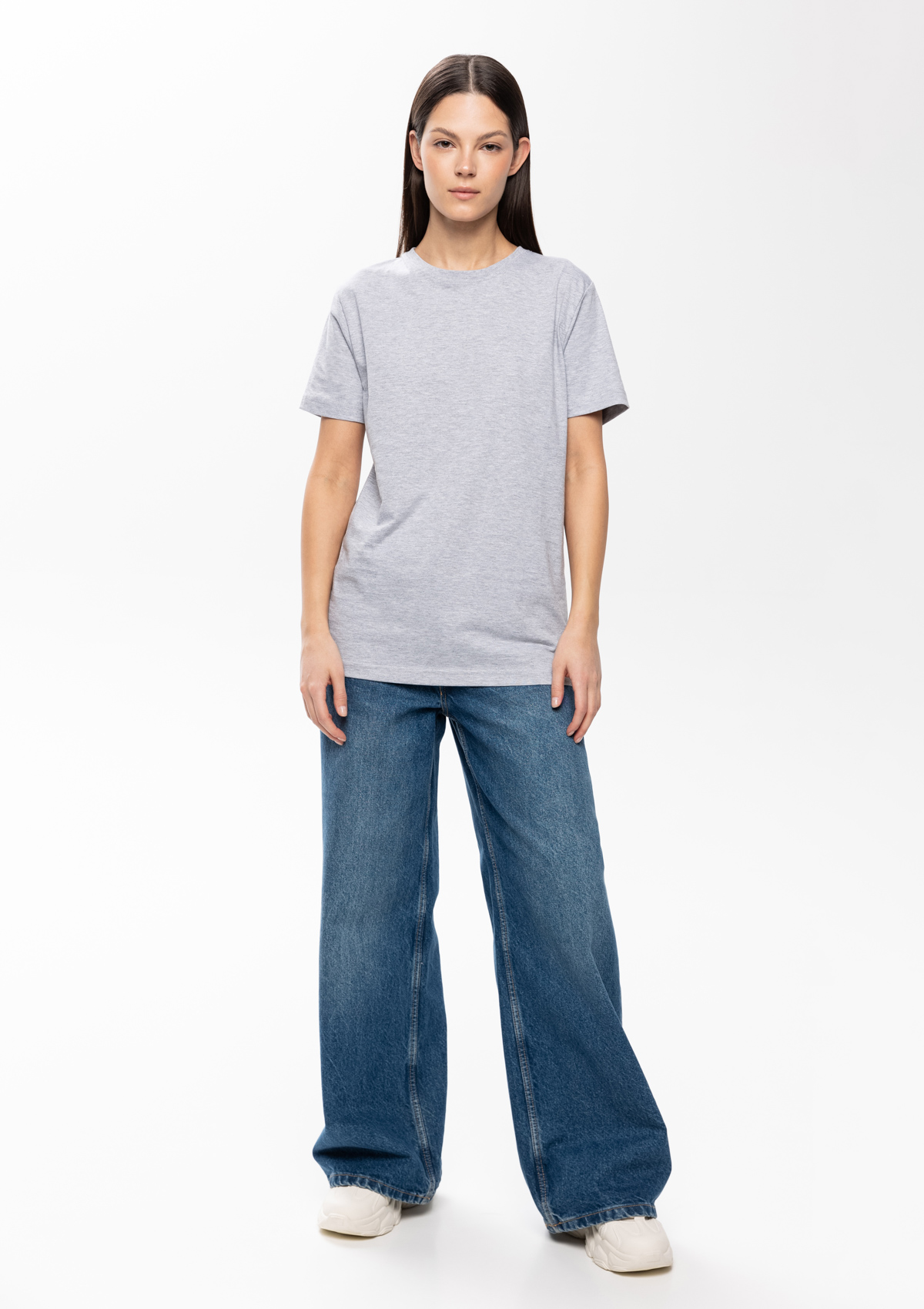 Футболка унисекс без бокового шва STAN хлопок 160, 02, Серый меланж,  (50/60)  (56/XXXL)