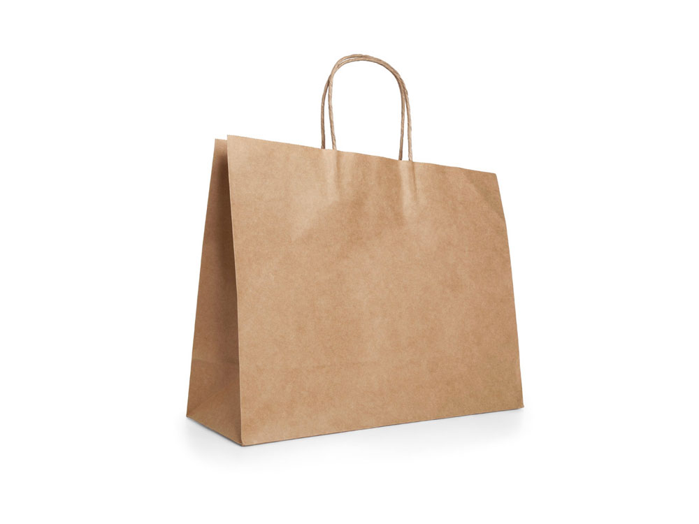 Пакет из крафт-бумаги KIRA с логотипом  | Print Logo