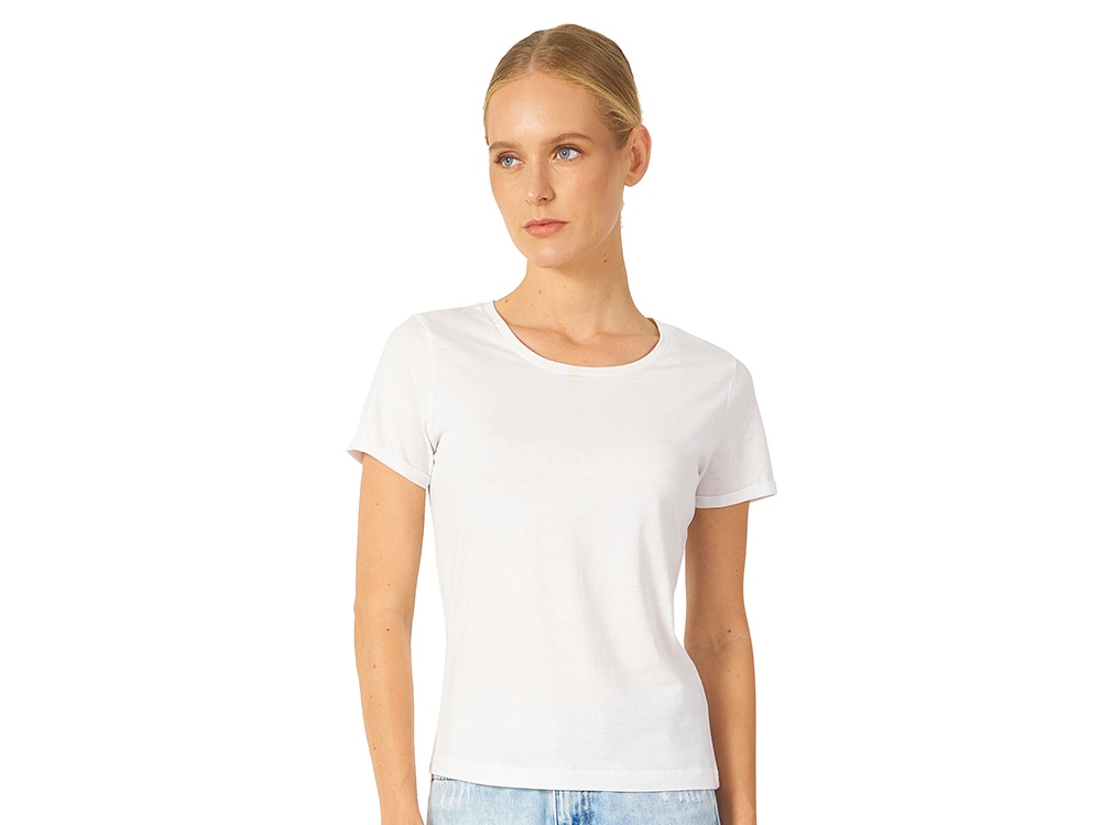 Футболка Sydney с подвернутыми рукавами, женская с логотипом US Basic | Print Logo