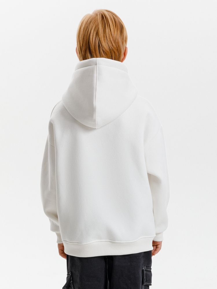Худи детское оверсайз Junipero, молочное, 12 лет