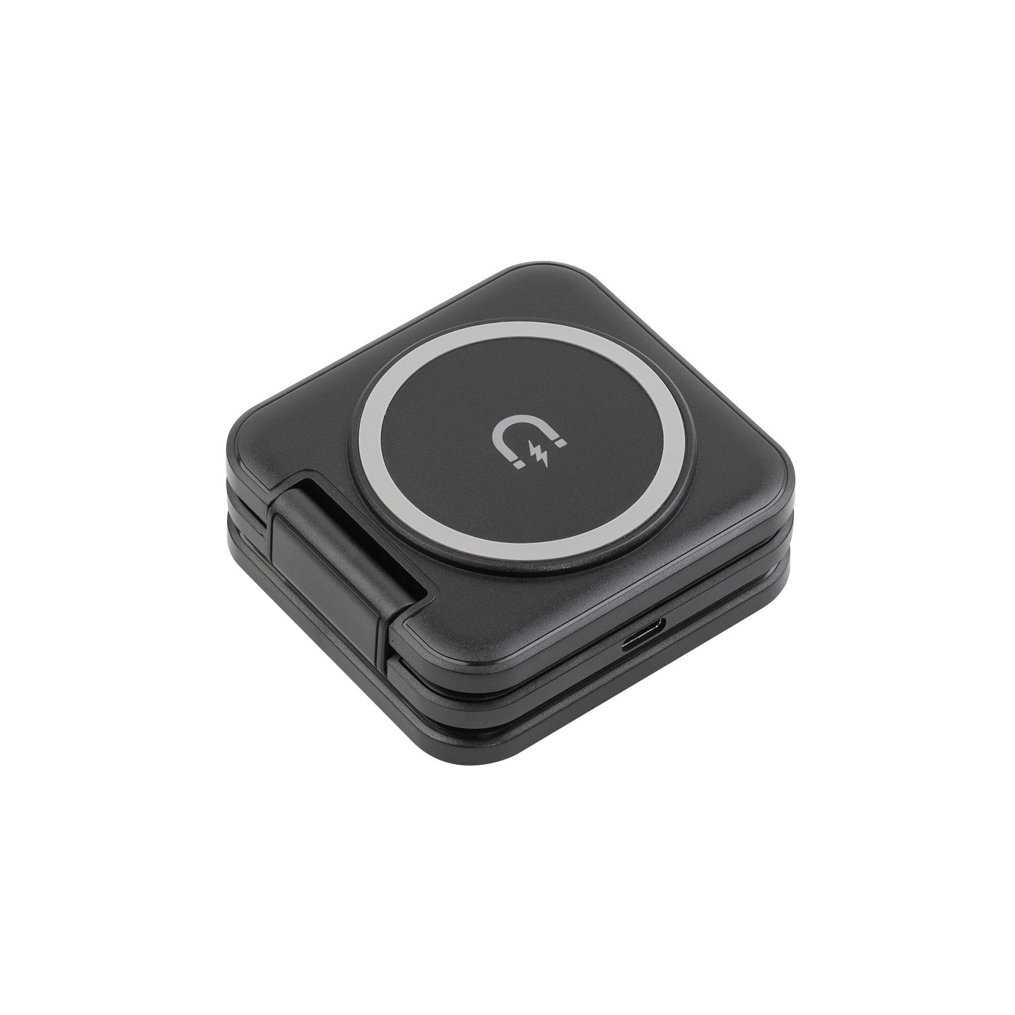 Складная беспроводная (15W) зарядная станция "Flip" с MagSafe фото на сайте Print Logo.