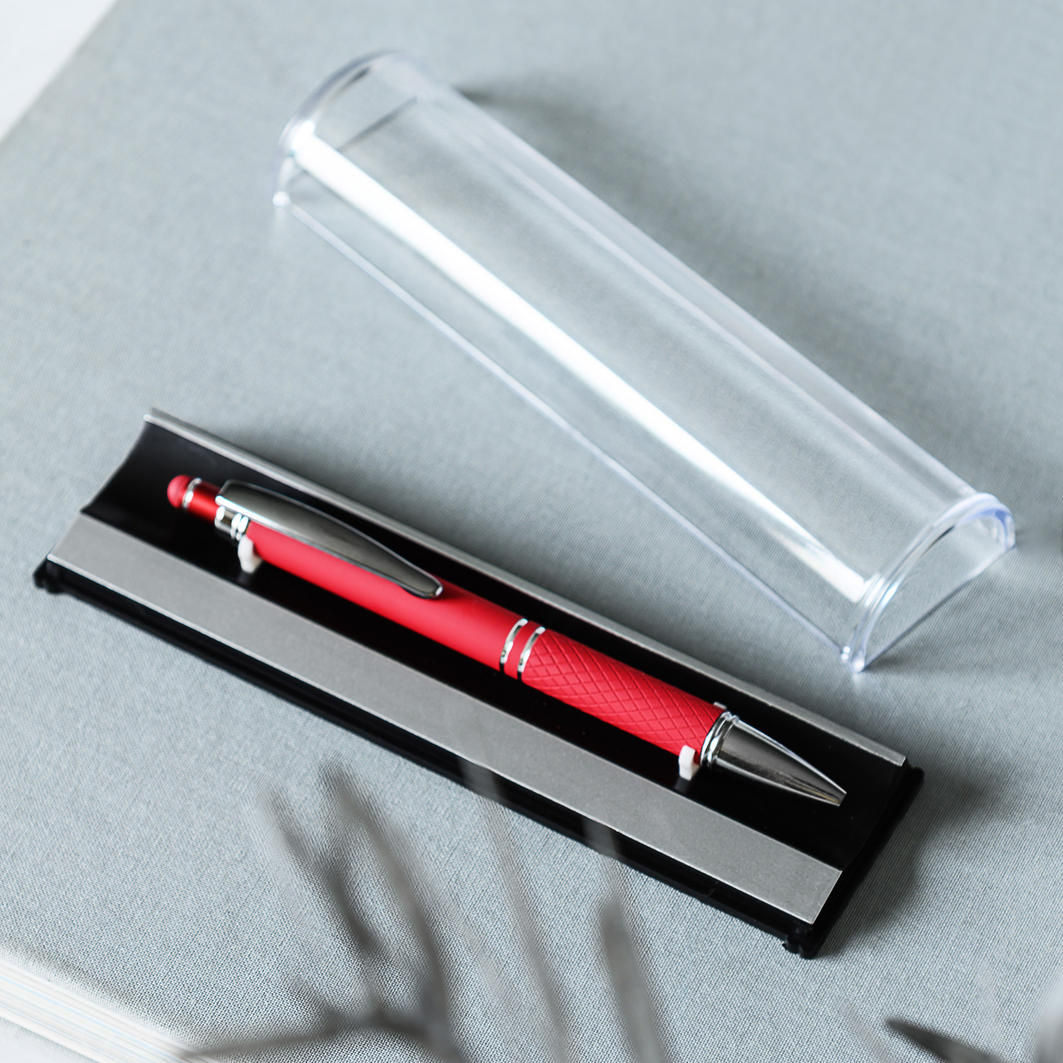 Коробка подарочная для ручки, пластик фото на сайте  Print Logo. 