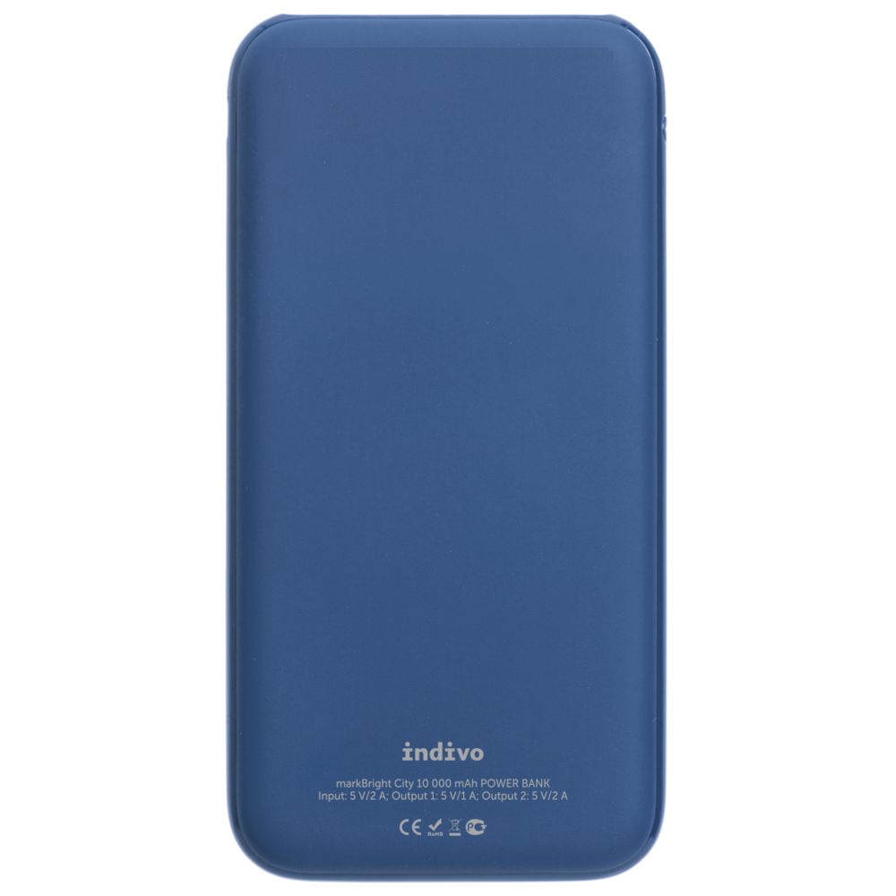Аккумулятор с подсветкой markBright City, 10000 мАч