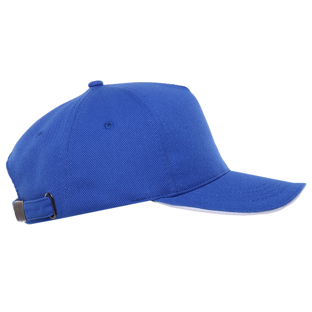 Бейсболка с кантом STAN 5 клиньев хлопок 330, 04, Синий,  (16/1)  (56-58)