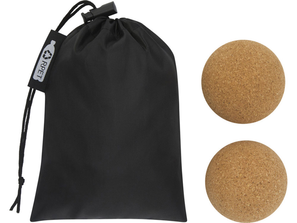 Мяч для йоги Trikona из пробкового дуба, натуральный