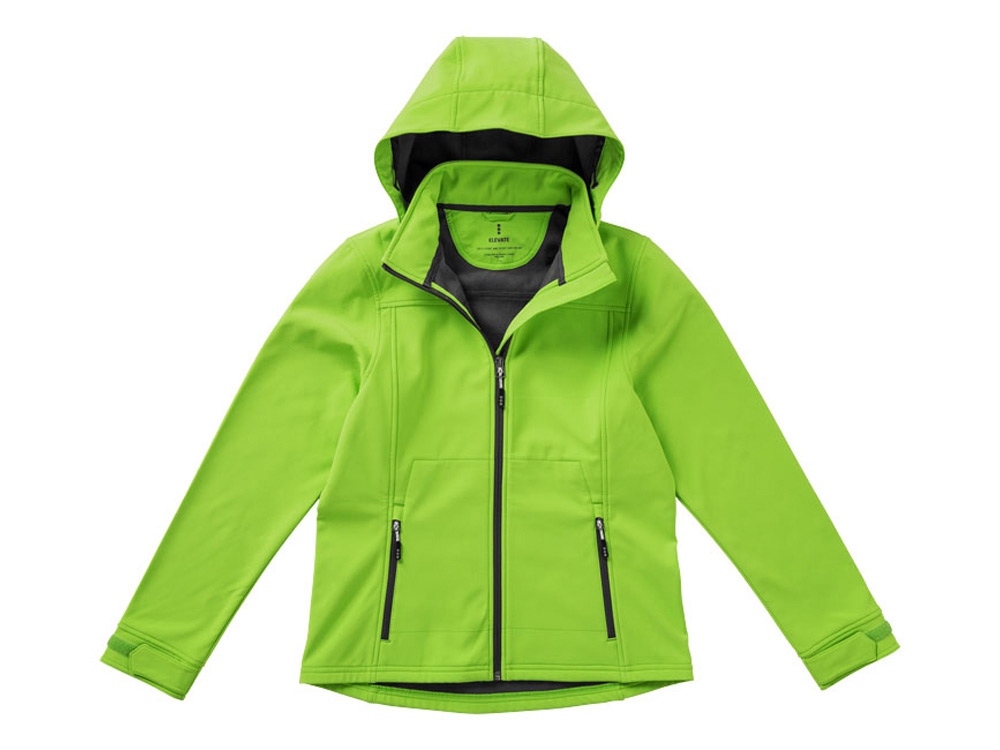 Куртка софтшел Langley женская, зеленое яблоко