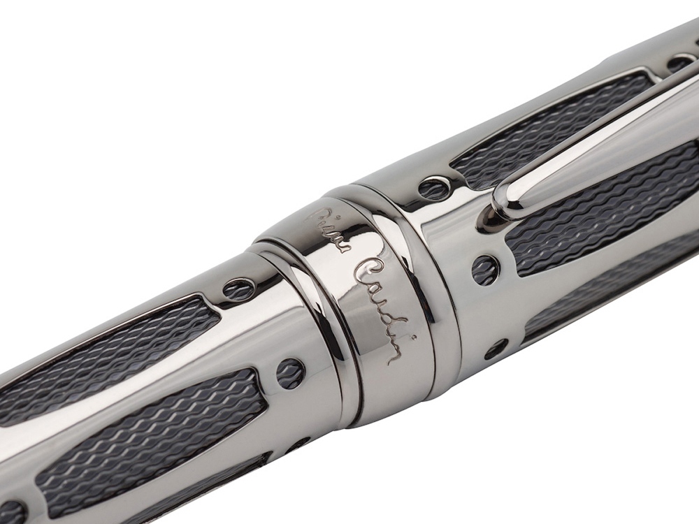 Ручка -роллер Pierre Cardin THE ONE. Цвет - пушечная сталь и черный. Упаковка L