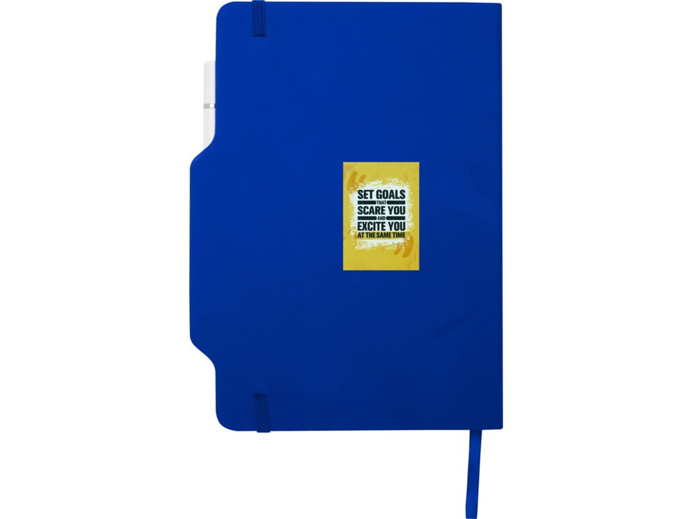 Nexus блокнот формата А5 в твердой обложке с ручкой и карандашом - Ярко-синий