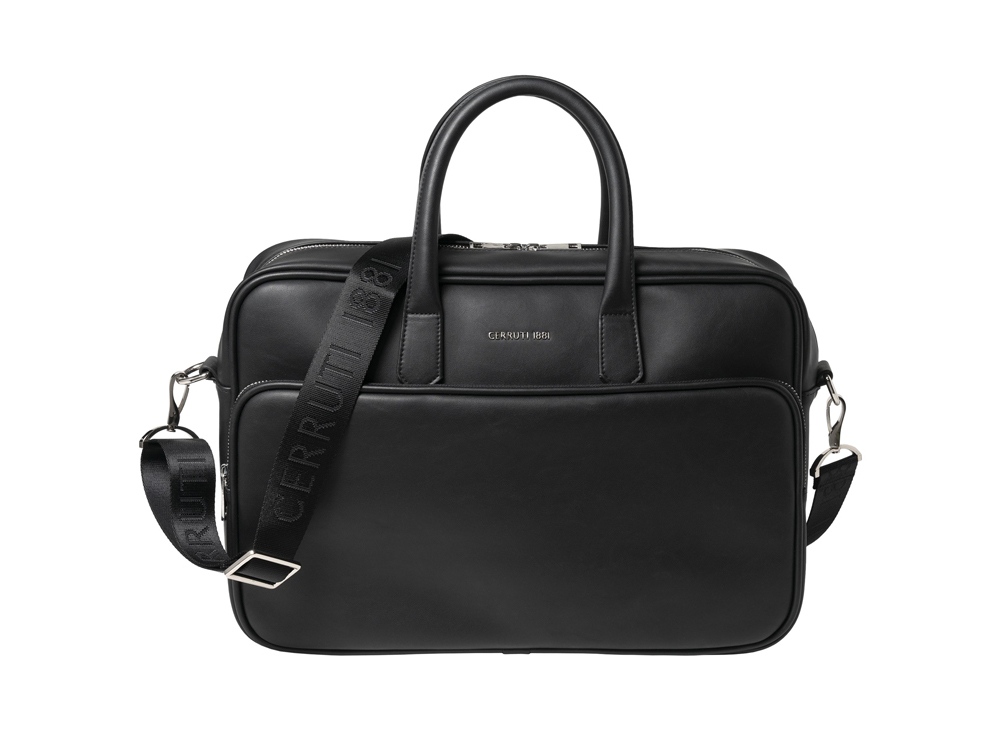 Сумка для документов Zoom Black с логотипом Cerruti 1881 | Print Logo