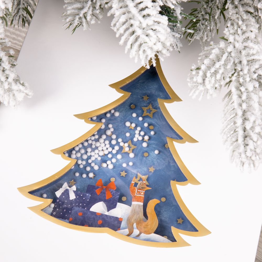 Коробка Christmas Tree — пример нанесения логотипа () | Print Logo