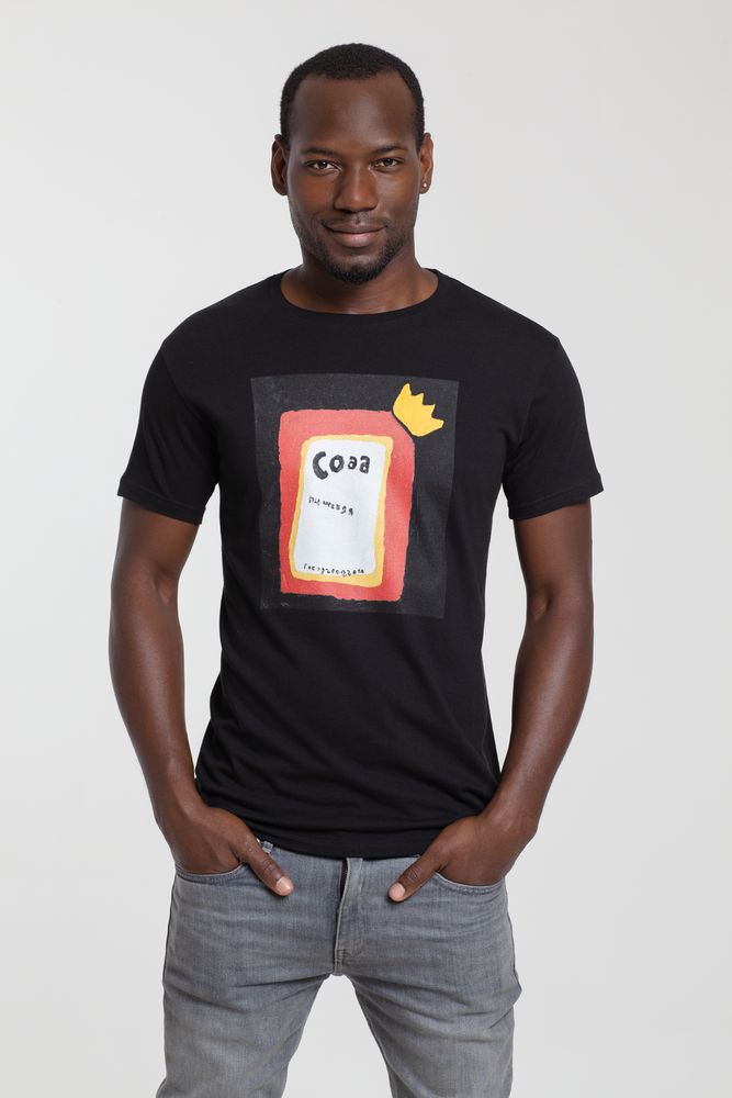 Футболка «Сода» — пример нанесения логотипа (Принтэссенция) | Print Logo