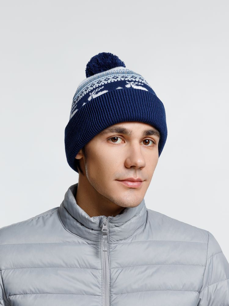 Шапка Mirakler — пример нанесения логотипа (teplo) | Print Logo