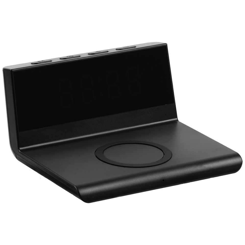 Станция беспроводной зарядки с часами Electron, ver.2 фото на сайте Print Logo.