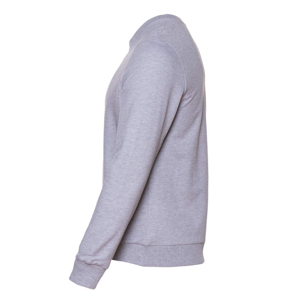 Свитшот унисекс STAN футер без начёса, 260, 63, Серый меланж,  (50/60)  (54/XXL)