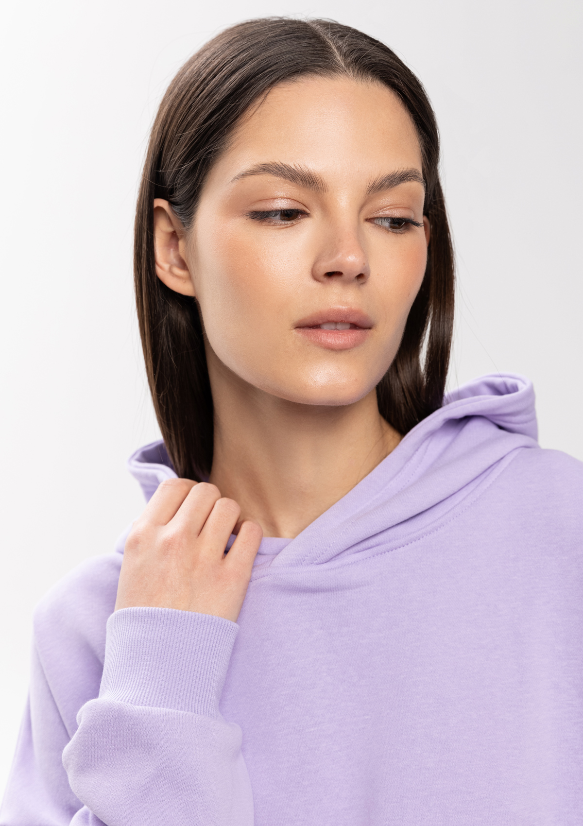 Худи унисекс STAN оверсайз футер без начёса 350, 66, Цифровая лаванда,  (45)  (48/M)