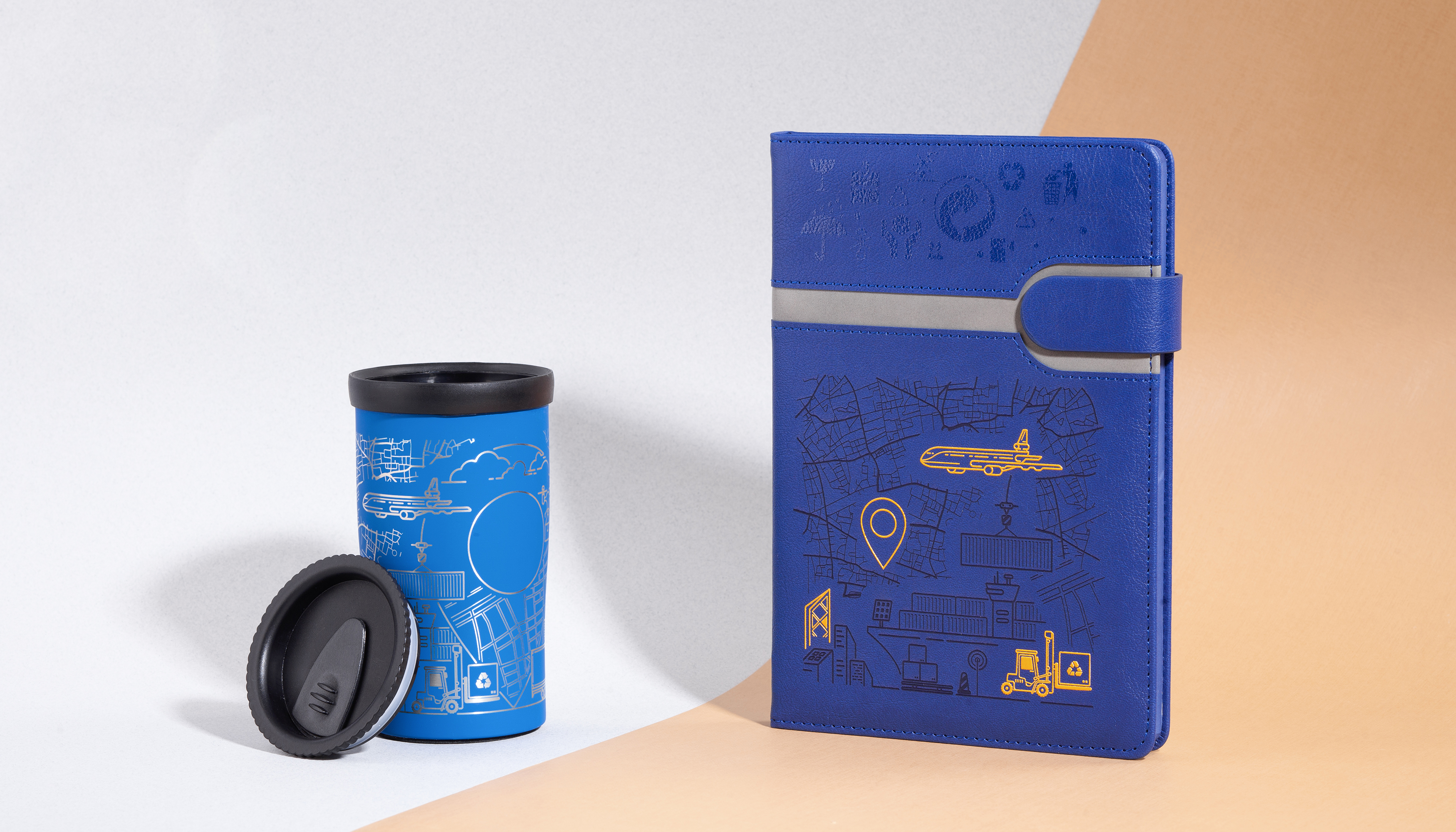 Ежедневник недатированный "Бари", формат А5, зеленый с серым