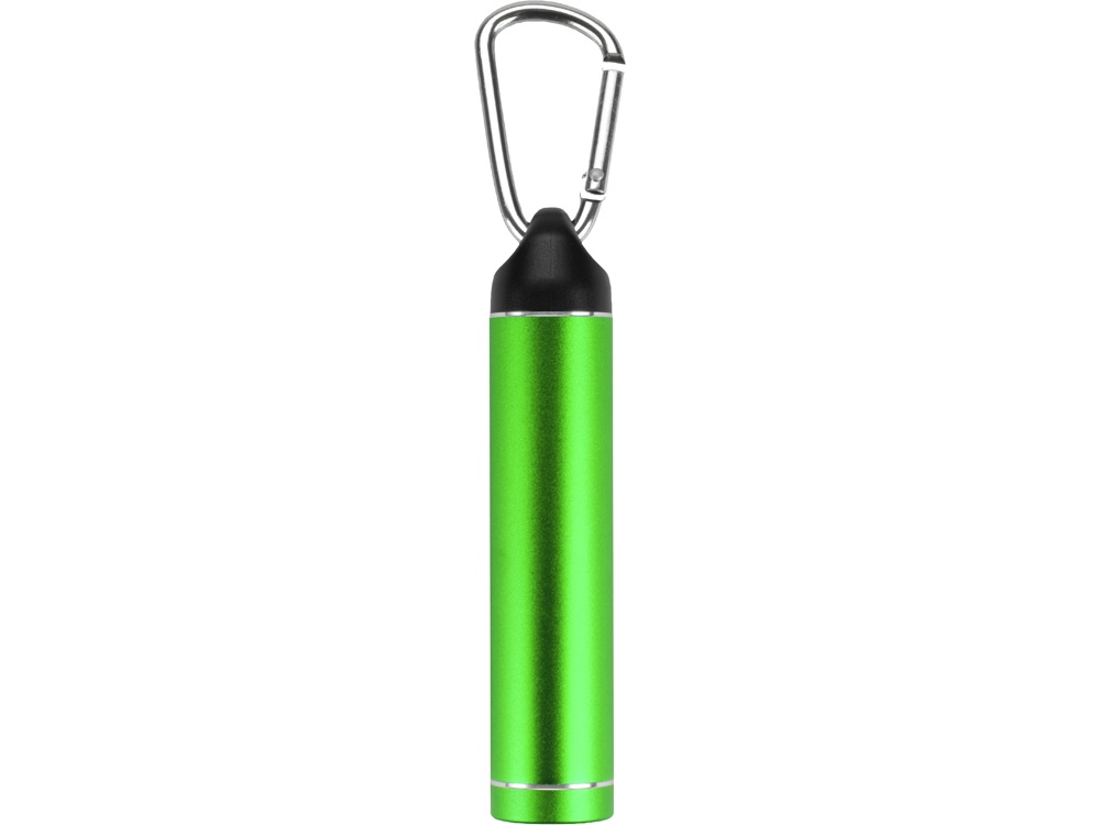 Портативное зарядное устройство Марс с карабином, 2600 mAh, зеленый