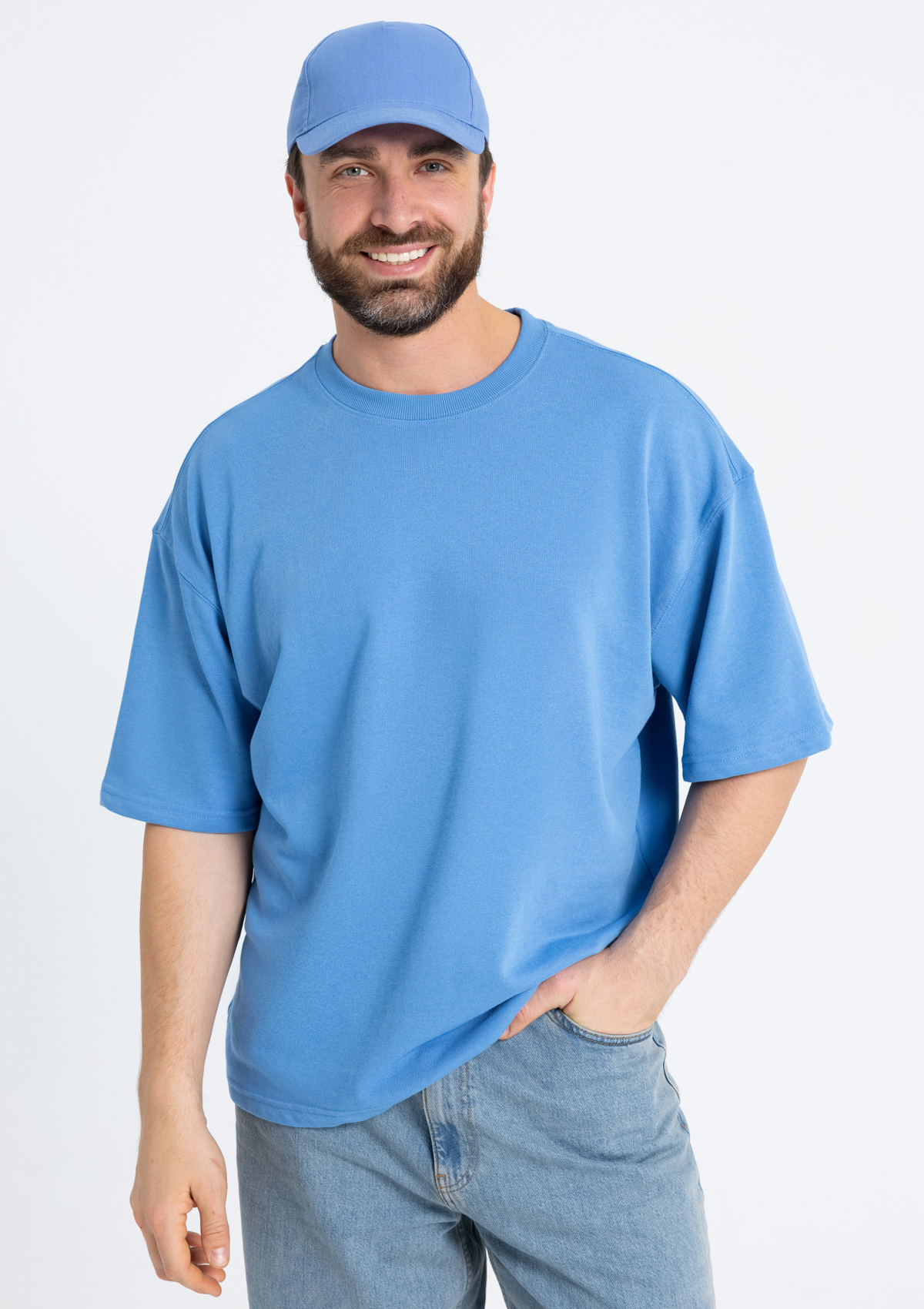 Бейсболка STAN 5 клиньев хлопок 150, 13, Голубой,  (761)  (56-58/ONE SIZE)