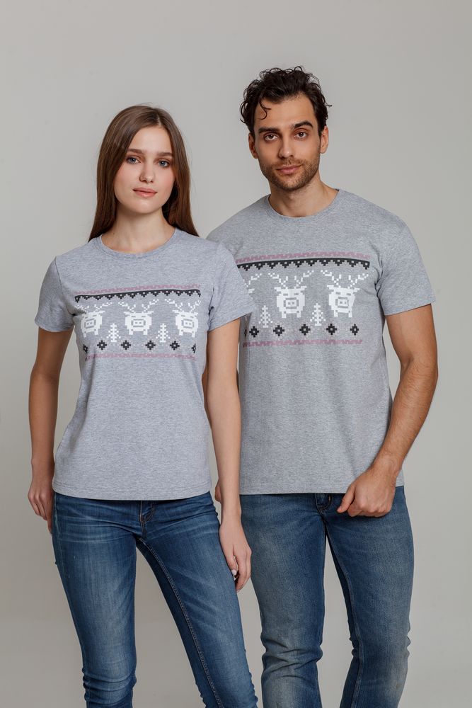 Футболка женская «Пигсель», серый, размер XL