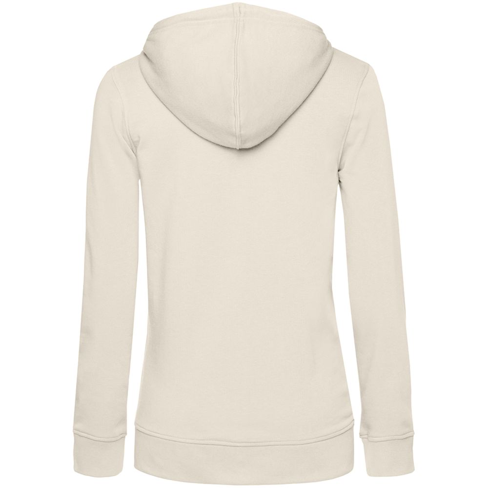 Толстовка на молнии с капюшоном женская BNC Inspire (Organic), молочно-белая, размер M