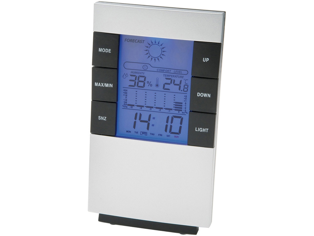 Метеостанция Statio с часами-будильником с логотипом  | Print Logo