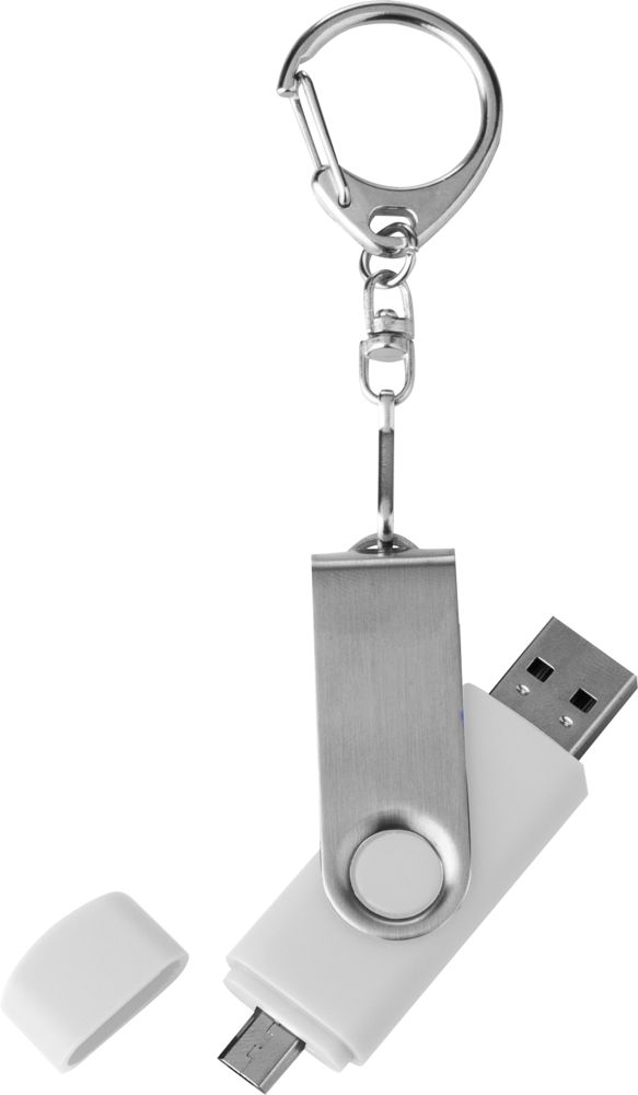 Флешка Double Twist 16 Гб синяя фото на сайте Print Logo.