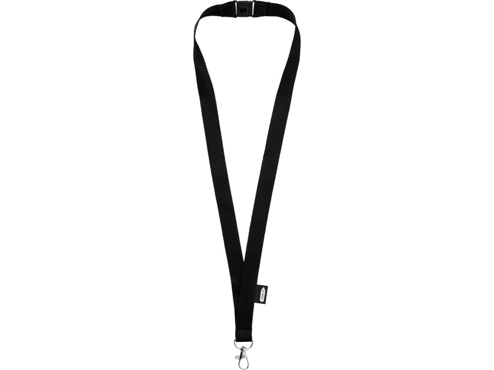 Ремешок на шею с карабином Tom из переработанного ПЭТ с логотипом  | Print Logo