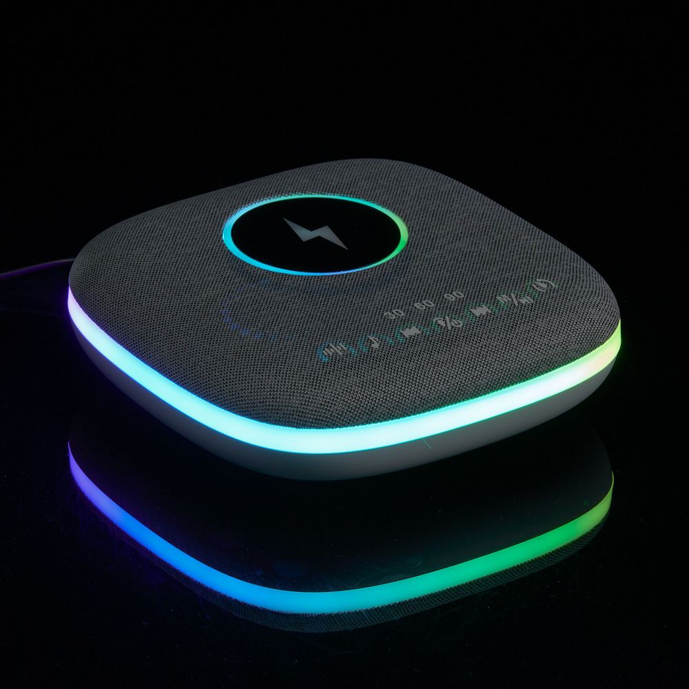 Bluetooth-колонка с беспроводной зарядкой и подсветкой Terrafonic