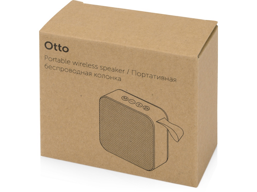 Портативная колонка Otto, оранжевый/черный