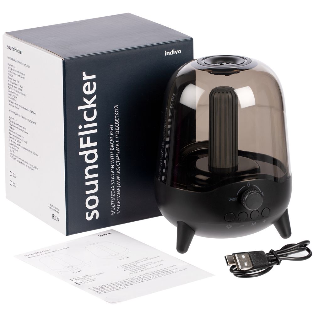 Беспроводная колонка с подсветкой soundFlicker фото на сайте Print Logo.