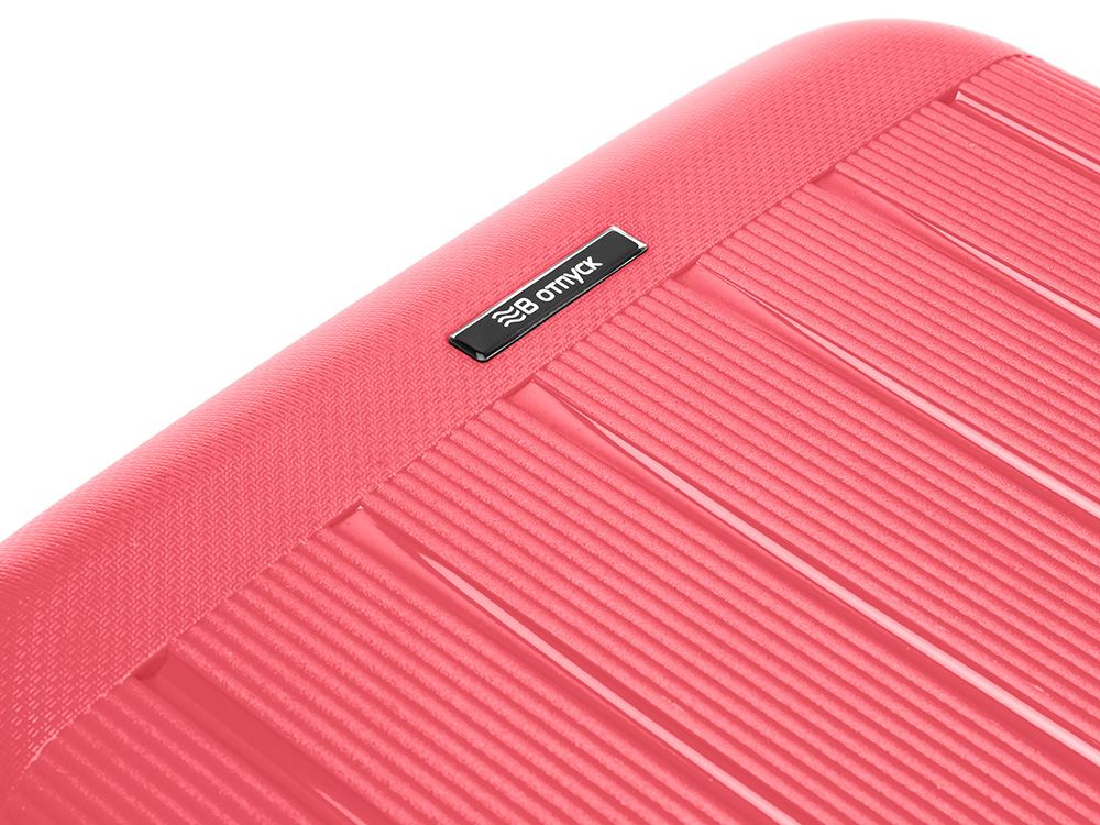 Чемодан TORBER В Отпуск, ярко-розовый, полипропилен, 55 х 36 х 21,5 см, 37 л