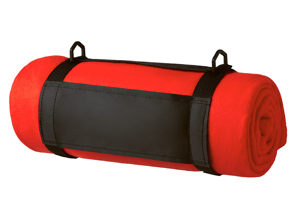 Плед Нежность с плечевым ремнем, красный