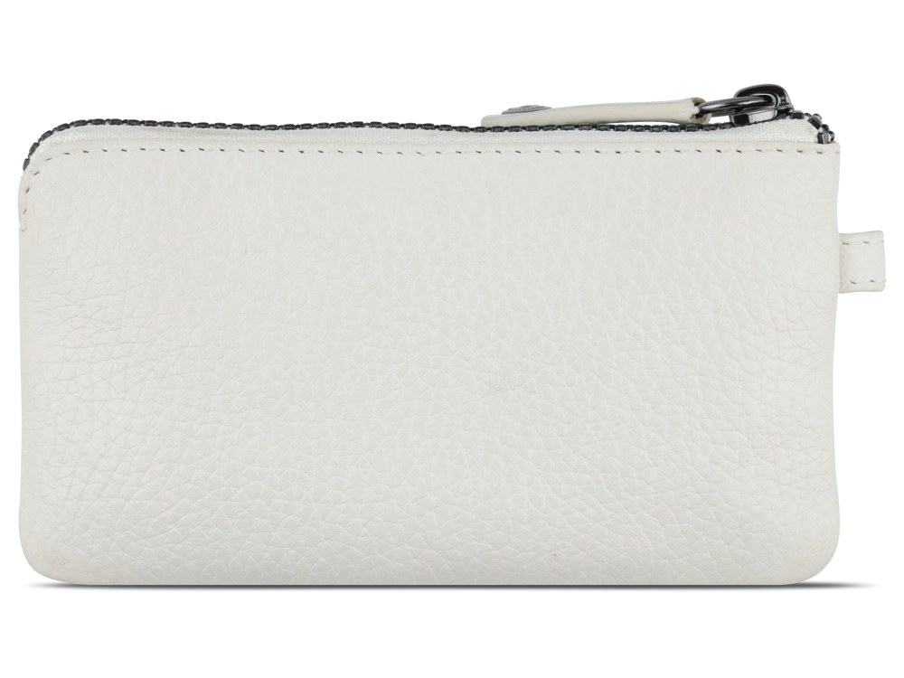 Ключница BUGATTI Elsa, белая, воловья кожа/полиэстер, 12,5х0,5х7 см