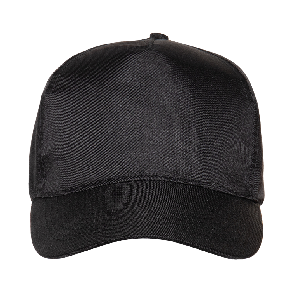 Бейсболка STAN 5 клиньев полиэстер 150, 10P, Чёрный,  (20)  (56-58/ONE SIZE)