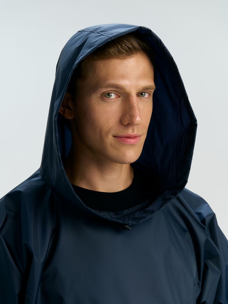 Дождевик-анорак Alatau, укороченный, синий